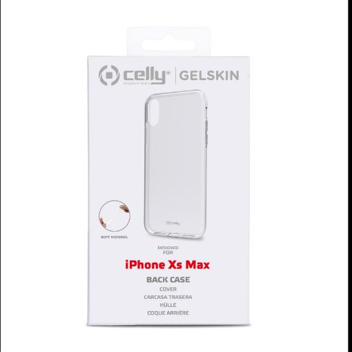 Obrázek Celly zadní kryt Gelskin pro iPhone Xs Max, transparentní