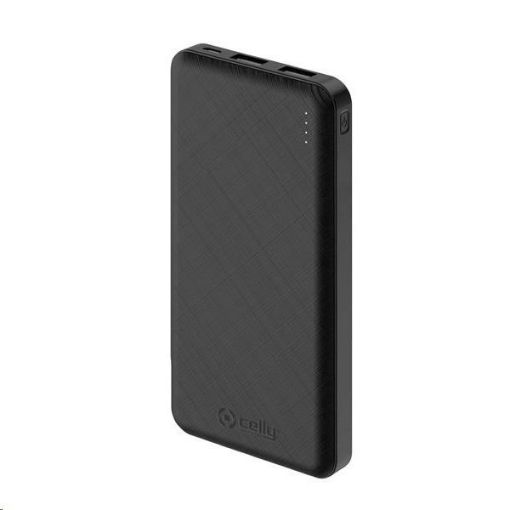 Obrázek Celly powerbanka Energy, 10000 mAh, 2x USB, černá