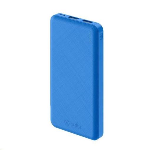 Obrázek Celly powerbanka Energy, 10000 mAh, 2x USB, modrá