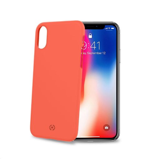 Obrázek Celly zadní kryt Shock pro iPhone XS / X, oranžová