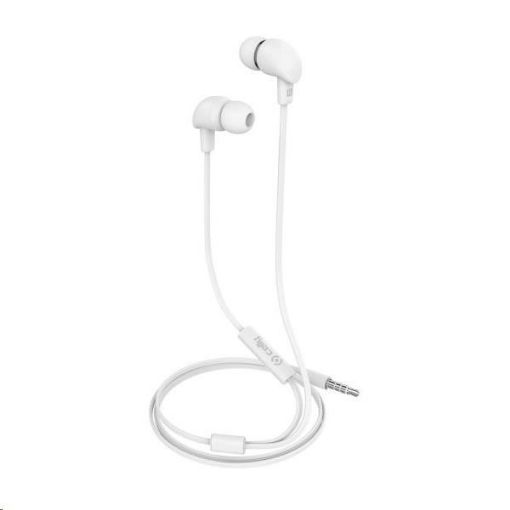 Obrázek Celly stereo sluchátka s mikrofonem UP600, 3,5 mm jack, bílá