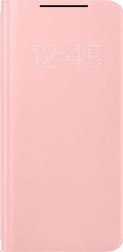 Obrázek Samsung pouzdro LED View EF-NG991PPE pro Galaxy S21, růžová