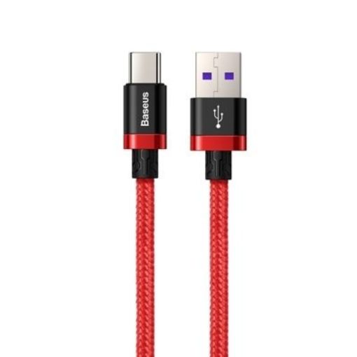 Obrázek Baseus nabíjecí / datový kabel HW Flash Charge USB-C 40W 1m, červená