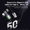 Obrázek Baseus Zinc Magnetic Cable USB for Lightning 2.4A 1M Black