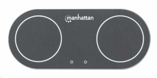 Obrázek Manhattan nabíjecí podložka, Dual Wireless Charging Pad, 30 W, černá