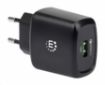 Obrázek Manhattan nabíječka - 18 W, USB-A, Europlug, černá