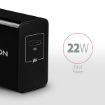Obrázek AXAGON ACU-PD22, PD nabíječka do sítě, 1x USB-C port, PD3.0/QC3.0/AFC/FCP/Apple, 22W