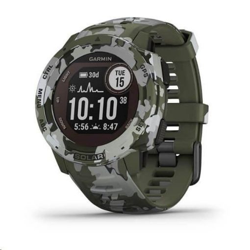 Obrázek Garmin GPS sportovní hodinky Instinct Solar Camo Green Optic