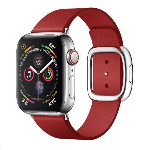 Obrázek COTEetCI kožený magnetický řemínek Nobleman pro Apple Watch 42 / 44mm červená