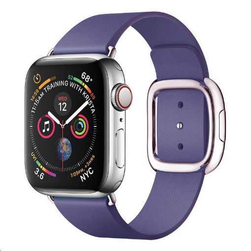 Obrázek COTEetCI kožený magnetický řemínek Nobleman pro Apple Watch 42 / 44mm fialová