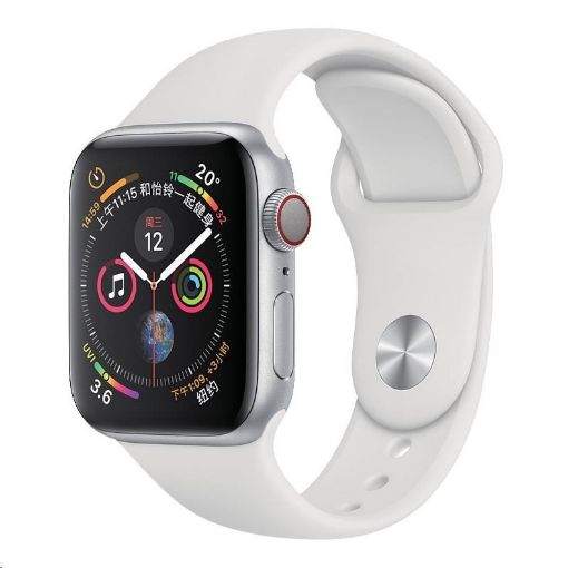 Obrázek COTEetCI silikonový sportovní náramek pro Apple watch 38 / 40 mm bílý