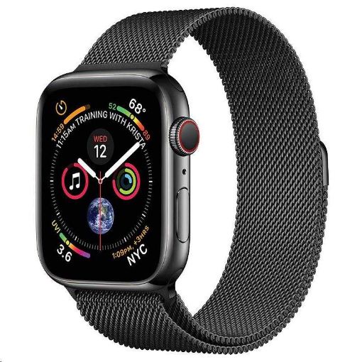 Obrázek COTEetCI ocelový magnetický řemínek pro Apple Watch 38 / 40mm černý