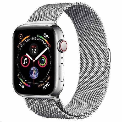 Obrázek COTEetCI ocelový magnetický řemínek pro Apple Watch 38 / 40mm stříbrný