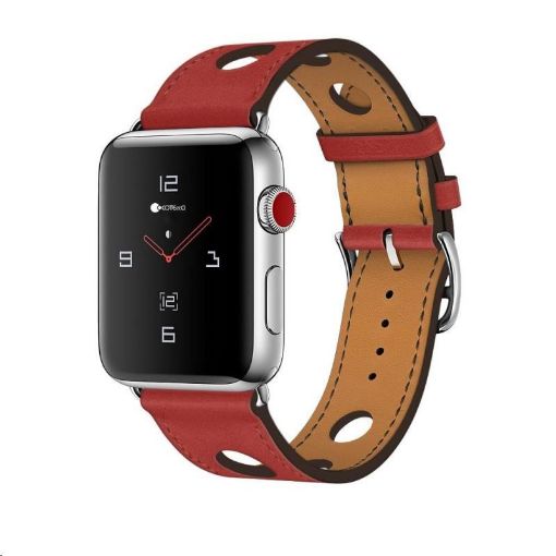 Obrázek COTEetCI kožený řemínek pro Apple Watch 38 / 40mm červená