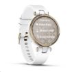 Obrázek Garmin hodinky Lily Sport Cream Gold/White Silicone Band