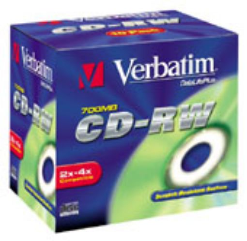 Obrázek VERBATIM CDRW 10 pack 700MB 2-4x jewel