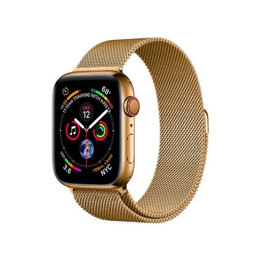 Obrázek COTEetCI ocelový magnetický řemínek pro Apple Watch 38 / 40mm zlatý