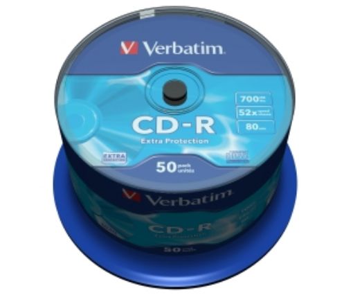 Obrázek VERBATIM CDR 50 pack 700MB 48x spindle EXTRA PROTE