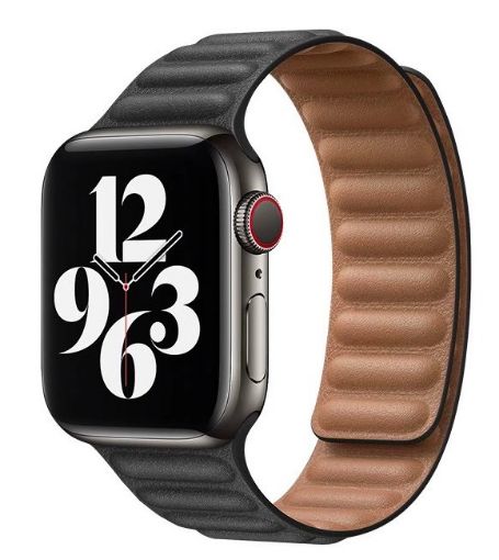 Obrázek COTEetCI Double Suction kožený pásek pro Apple Watch 38 / 40mm černá