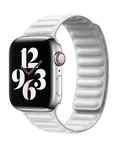 Obrázek COTEetCI Double Suction kožený pásek pro Apple Watch 38 / 40mm bílá