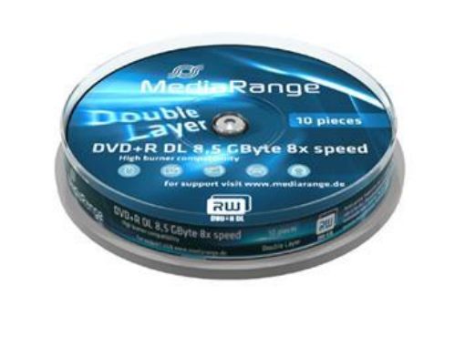 Obrázek MEDIARANGE DVD+R 8,5GB 8x DoubleLayer Cake 10