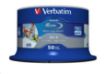 Obrázek VERBATIM BD-R SL Datalife (50-pack)Blu-Ray/Spindle/6x/25GB Wide Printable