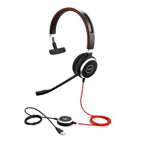 Obrázek Jabra náhlavní souprava Evolve 40, mono, USB + 3,5 mm jack, NC, MS - bulk