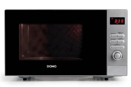 Obrázek DOMO DO2923 Mikrovlnná trouba 23l, stříbrná, 800W, LCD