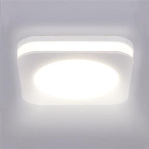 Obrázek Solight LED podhledové svítidlo, 6W, 420lm, 4000K, IP44, čtvercové