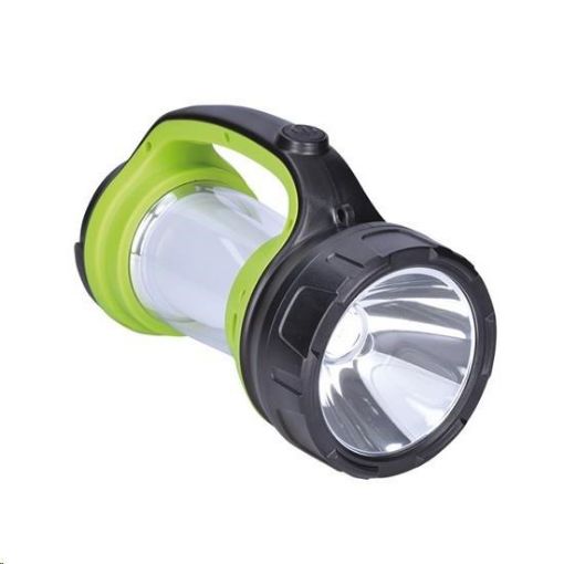 Obrázek Solight LED svítilna nabíjecí s lucernou, 3W Cree, 168lm + 200lm, zeleno-černá