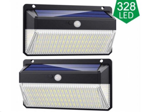 Obrázek Viking venkovní solární LED světlo M328 s pohybovým senzorem, sada 2 ks