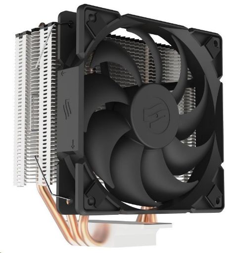 Obrázek SilentiumPC chladič CPU Spartan 4 MAX/ ultratichý/ 120mm fan/ 3 heatpipes/ PWM/ pro Intel i AMD