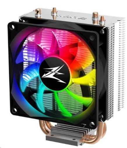 Obrázek ZALMAN chladič CNPS4X RGB/ ultratichý/ 92mm PWM fan/ 2 heatpipes/ pro Intel 115x, AMD AM4