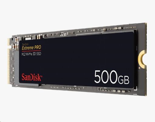 Obrázek SanDisk SSD 500GB Extreme PRO® M.2 NVMe 3D (R:3400/W:2500 MB/s)