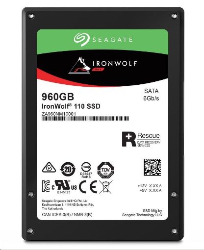 Obrázek SEAGATE SSD 960GB IronWolf 110, 2,5", SATA (R:560/W:535 MB/s)