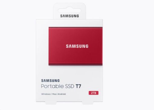 Obrázek Samsung Externí SSD disk - 2TB - červený