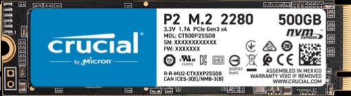 Obrázek Crucial SSD P2 500GB, M.2 (2280), NVMe, TLC