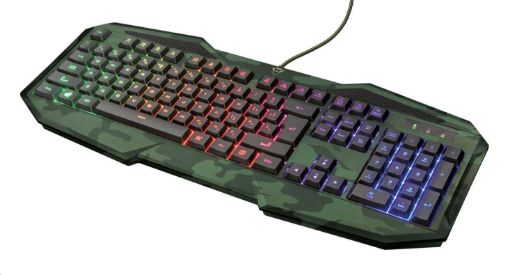 Obrázek TRUST Klávesnice GXT 830 RW-C Avonn Gaming Keyboard - Camo