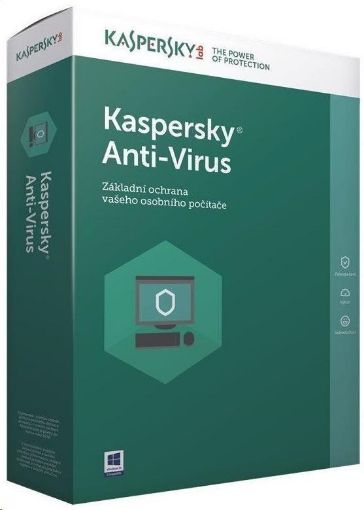 Obrázek Kaspersky Anti-Virus CZ, 1PC, 2 roky, nová licence, elektronicky