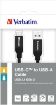 Obrázek VERBATIM 48871 kabel USB 3.1 Type-C to USB-A Stainless Steel Cable 100cm GEN2_O2 polep