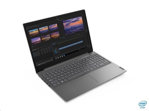 Obrázek LENOVO NTB V15-IIL - i5-1035G1@1.0GHz,15.6" FHD,8GB,256SSD,noDVD,HDMI,čt.pk,cam,Intel UHD,W10P,2r carryin,šedá