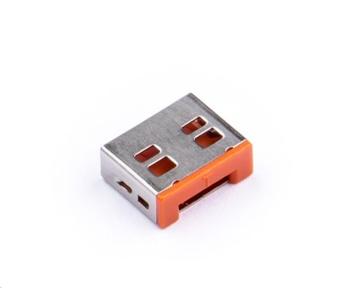 Obrázek SMARTKEEPER Basic USB Port Lock 100 - 100x záslepka, oranžová