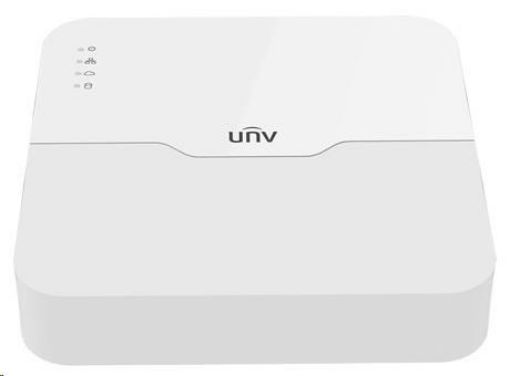 Obrázek Uniview NVR, 8 kanálů (8xPoE max 108W),H.265, 1x HDD, 8Mpix (80Mbps/64Mbps), HDMI, VGA Full HD, ONVIF, 2x USB, audio