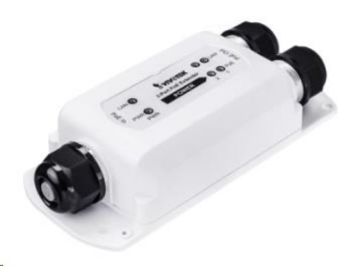 Obrázek Vivotek PoE 802.3af Extender až na 100m, 1x 10/100 PoE In (max 95W), 2x 10/100 PoE out (max 70W). Není nutné externí nap