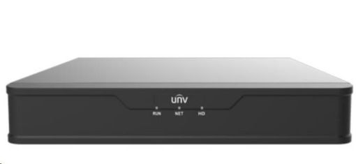 Obrázek Uniview NVR, 4 kanály, H.265, 1xHDD, 8Mpix (64/64Mbps),HDMI, VGA Full HD,ONVIF, 1x USB 2.0, 1x USB 3.0, audio