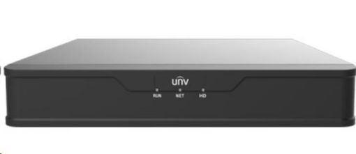 Obrázek Uniview NVR, 8 kanálů, H.265, 1x HDD (max 6TB), 8xPoE (max 108W), 8Mpix (80Mbps/64Mbps), HDMI, VGA, 3xUSB 2.0, audio