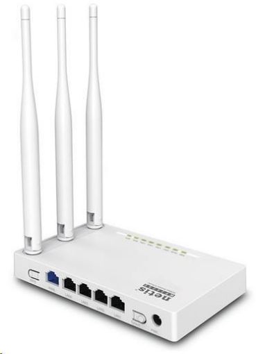 Obrázek Netis WF-2409E AP/Router, 4x LAN, 1x WAN, 802.11b/g/n, 2.4GHz, 3x5dBi anténa, IPTV