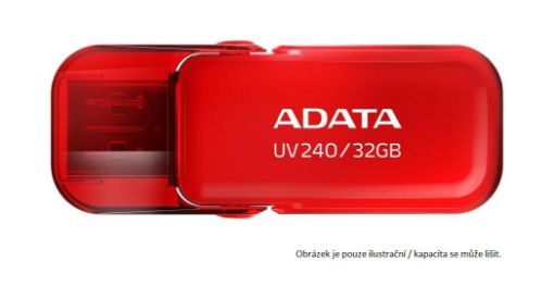 Obrázek ADATA Flash Disk 16GB UV240, USB 2.0 Dash Drive, červená