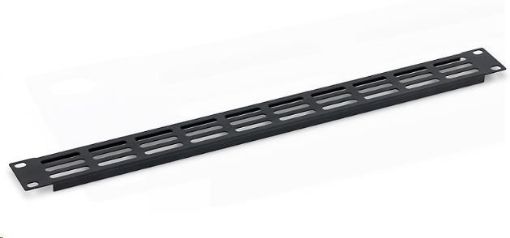 Obrázek TRITON 19" záslepka 1U perforovaná oválem 36 x 6 mm, šedá