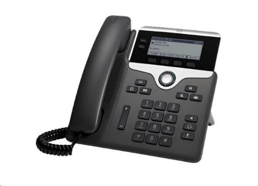 Obrázek Cisco CP-7821-3PCC-K9=, VoIP telefon, 2line, 2x10/100, 3,5" displej, PoE - REFRESH